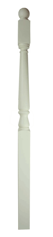 1 Smooth Primed Newel Post 1531 90